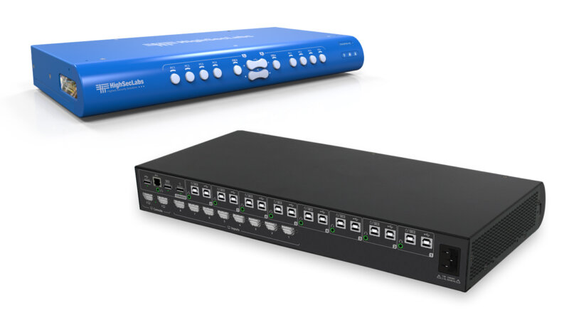 Secure 4/8 Port Ultra Mini-Matrix KVM Switch